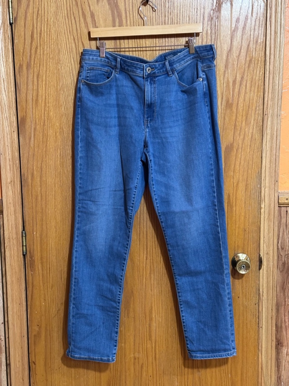 J. Jill Women's Boyfriend Jeans in Classic Blue Wash Sz 14‎